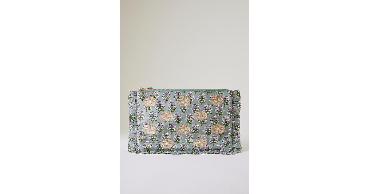 Elizabeth Scarlett Rebirth Ruffle Pouch in Grey | Lyst UK