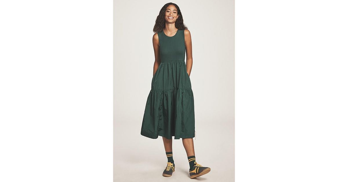 Daily Practice Bowline Sleeveless Midi Dress in Green | Lyst UK