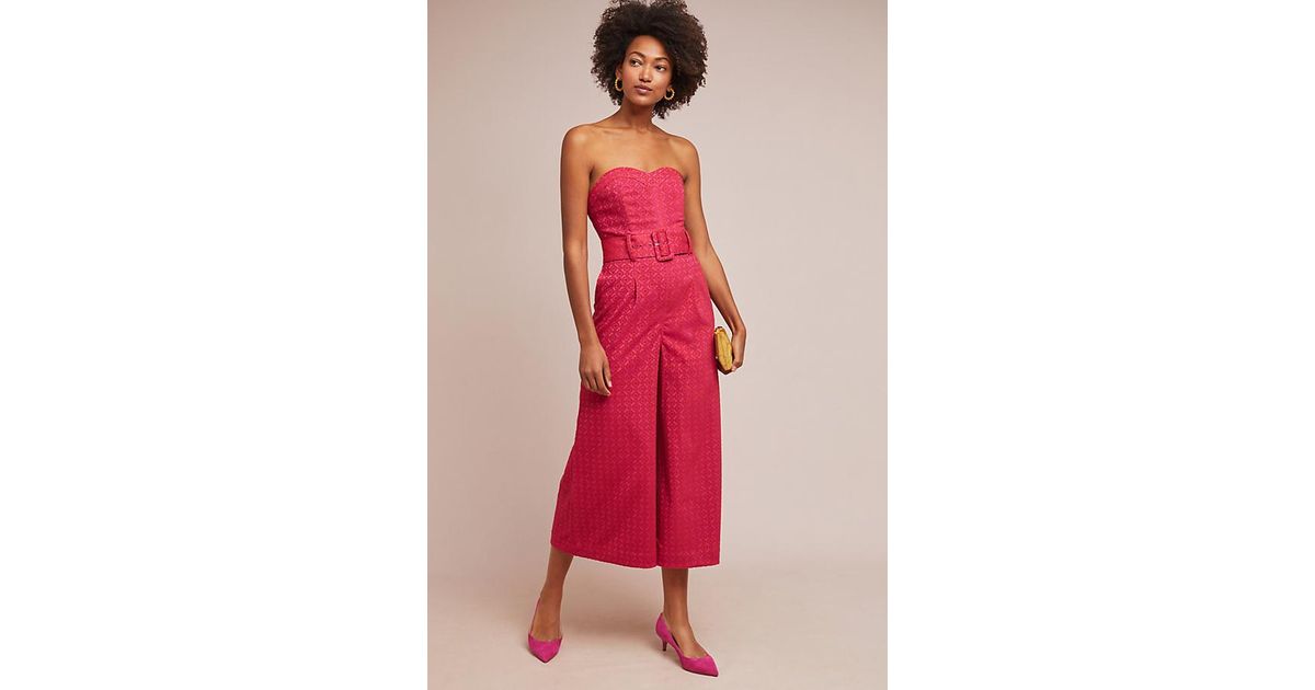 haley strapless jumpsuit