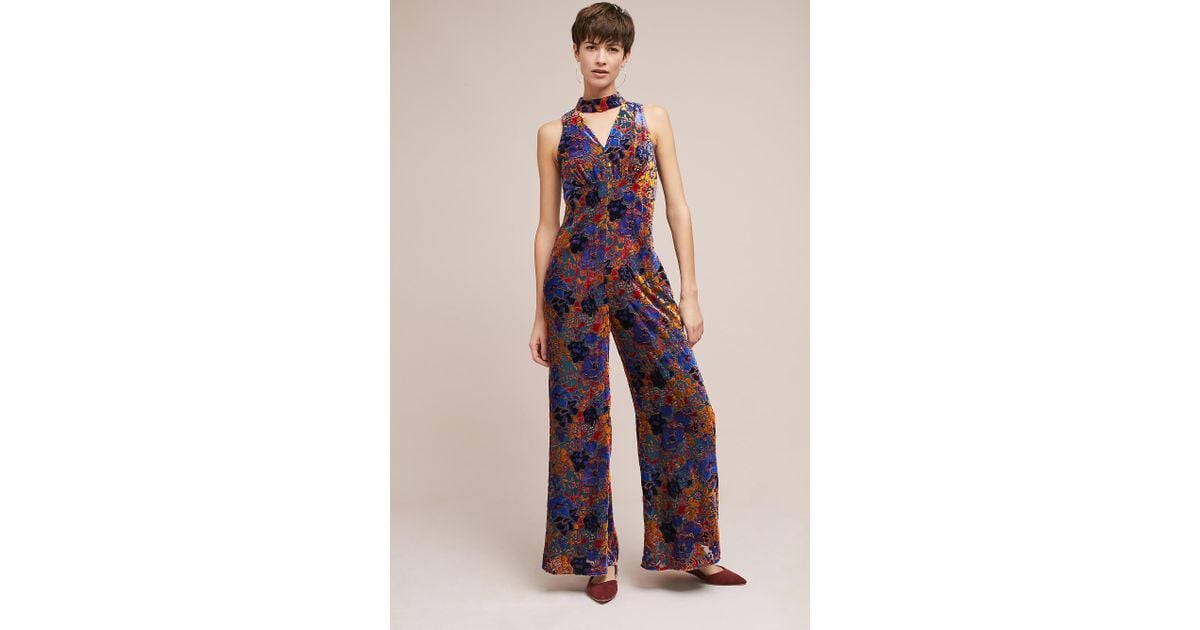 maeve velvet jumpsuit