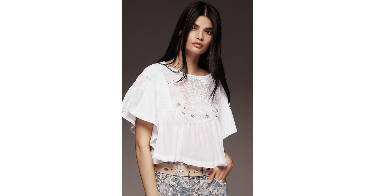 maeve short-sleeve embellished cotton lace mini dress Our Maeve Silk Organza Mini Dress is the moment