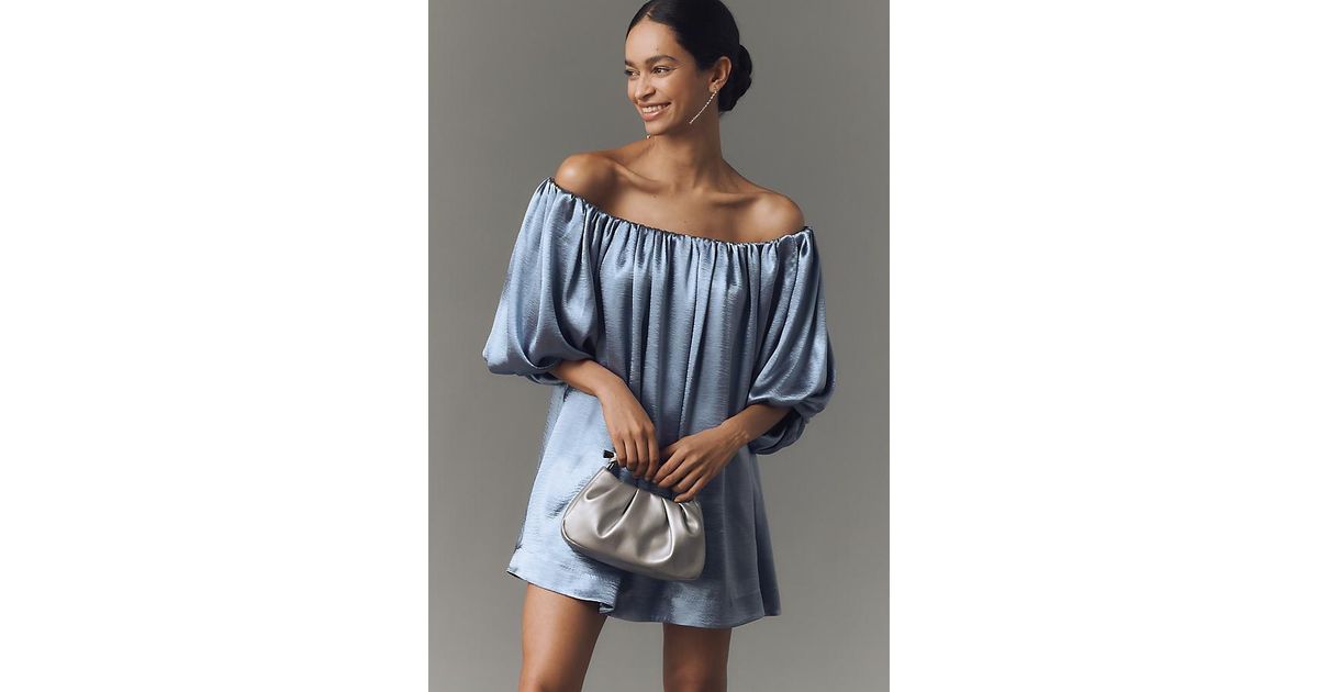 off the shoulder black flowy dress Yoliswa Black Off-Shoulder Maxi Dress with High Thigh Slit