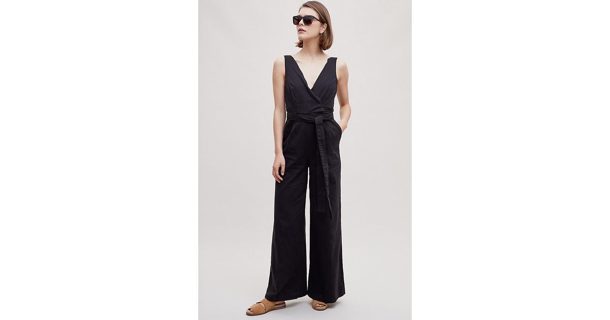 anthropologie chino jumpsuit