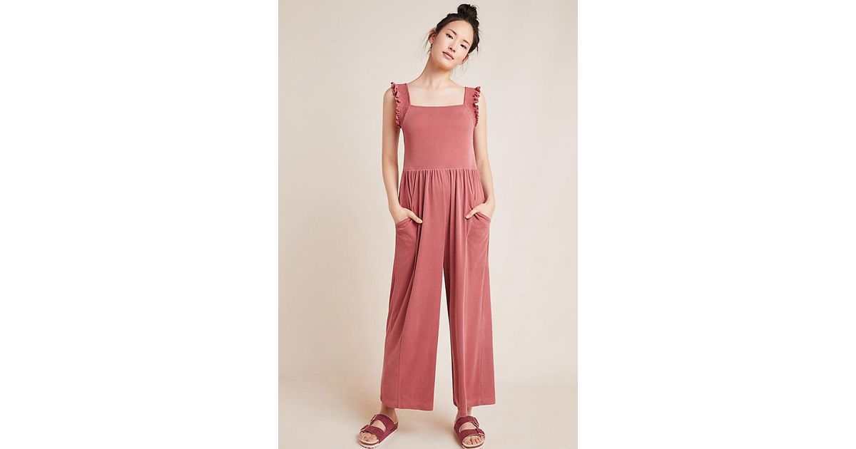 billie ribbed cupro jumpsuit
