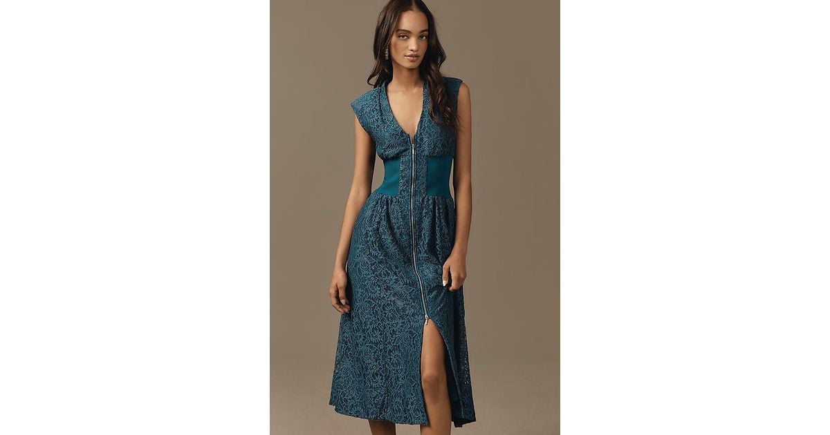 esley lace dress Sweet Intentions Black Lace Maxi Dress with Gloves Black / XL