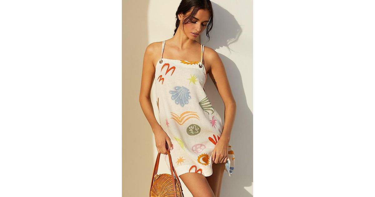 Celandine Daniella Manini X Linen Blend Halter Mini Dress in Green | Lyst UK Celandine Daniella Manini X Linen Blend Halter Mini Dress in Green | Lyst UK