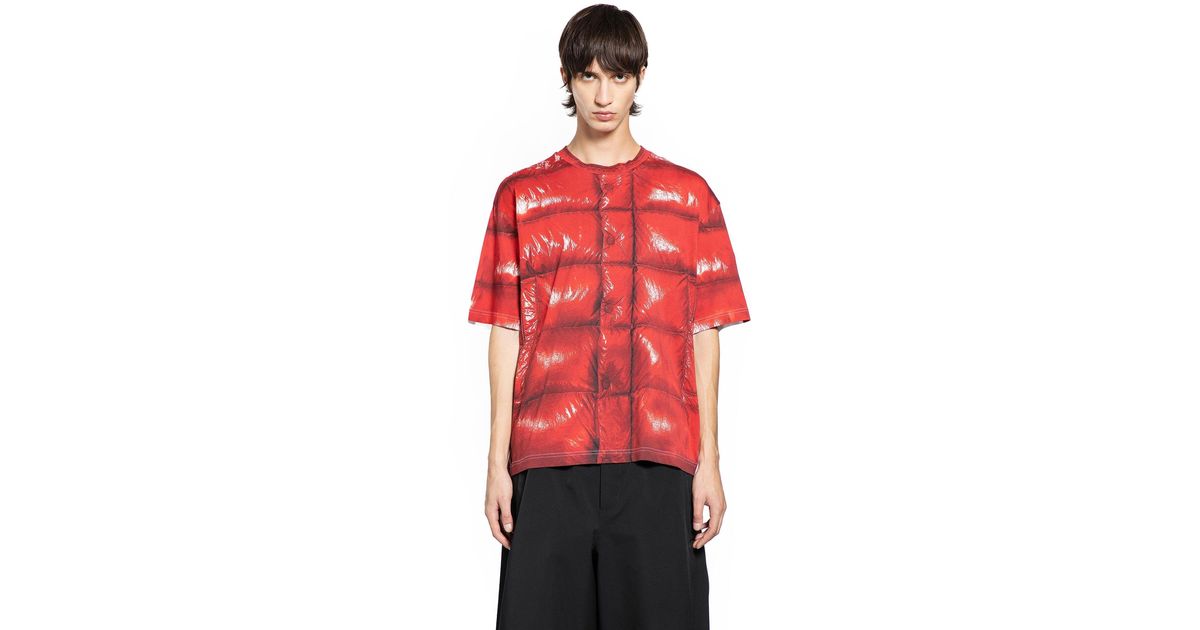 Moncler Genius Asap Rocky Collaboration Cotton T-Shirt in Red for 