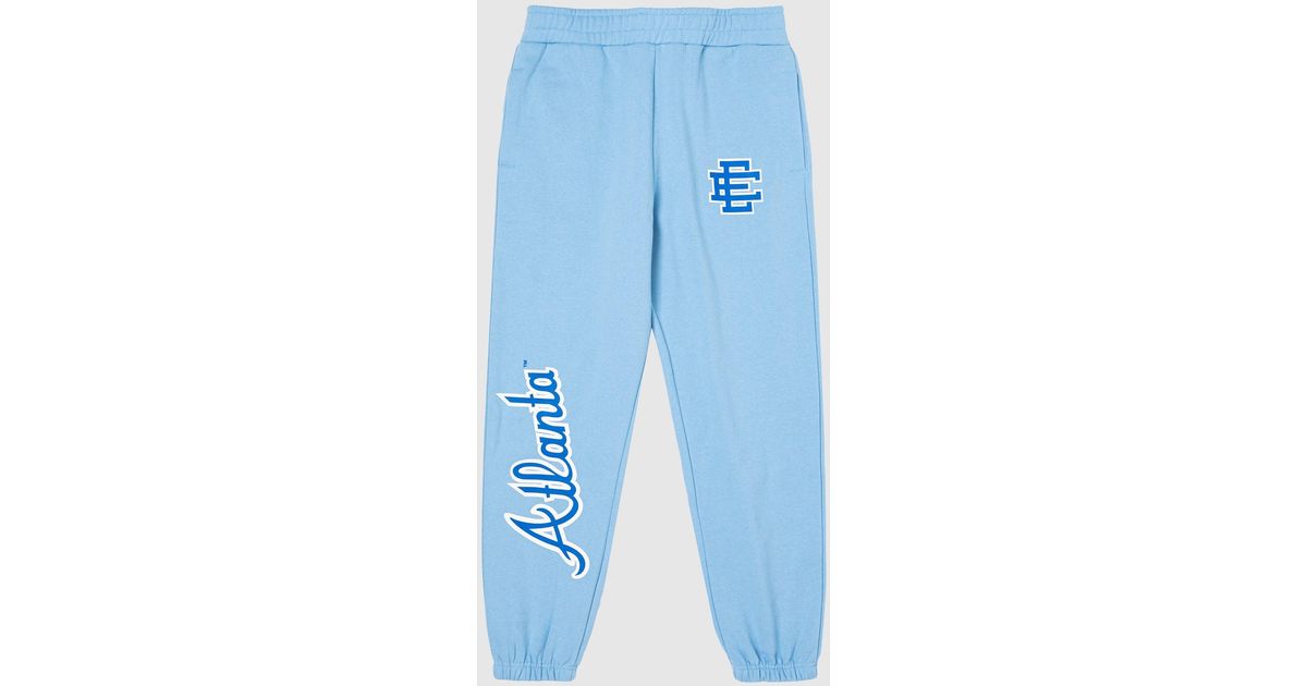 KTZ Eric Emanuel Braves Fleece Pants in Blue for Men | Lyst