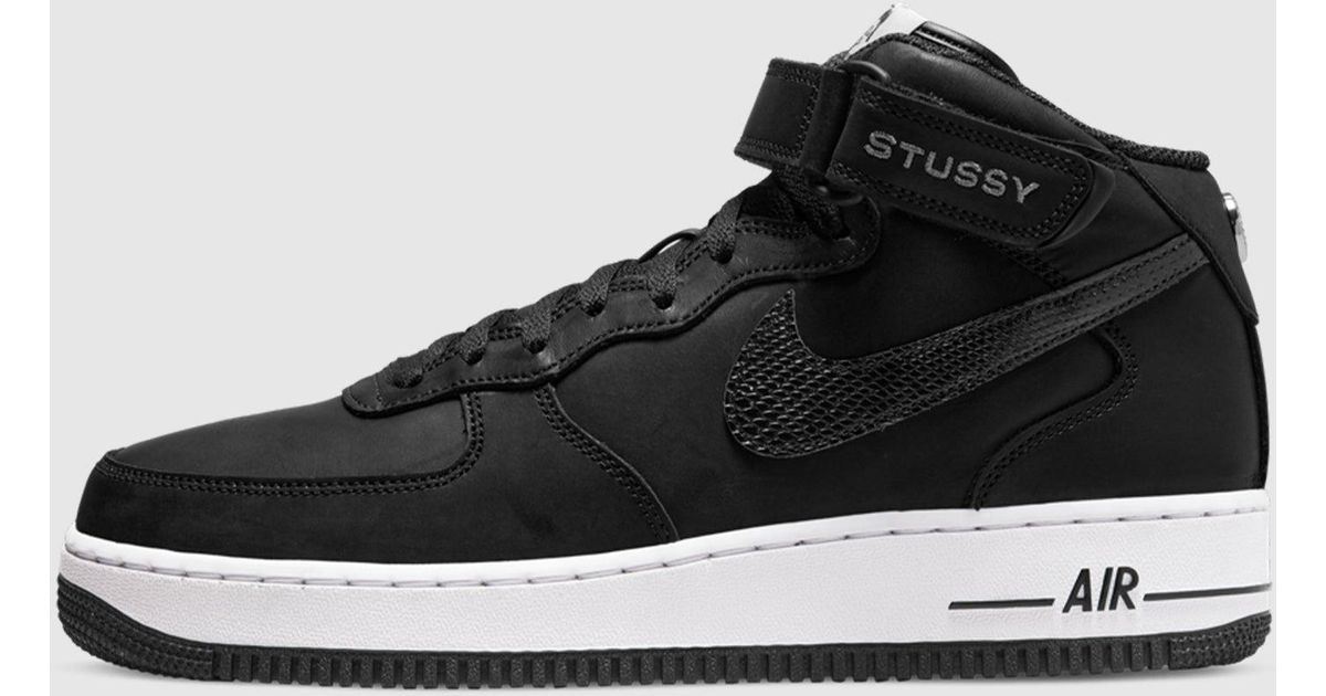 nike air force 1 mid x stüssy