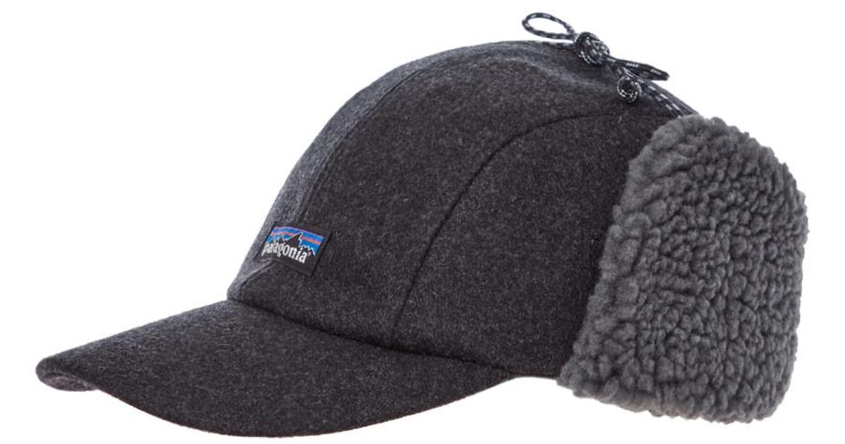 Patagonia Recycled Wool Ear Flap Cap in Grey (Gray) for Men Lyst