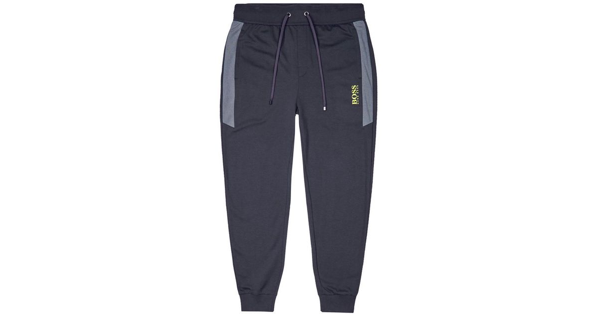 boss bodywear logo tracksuit navy