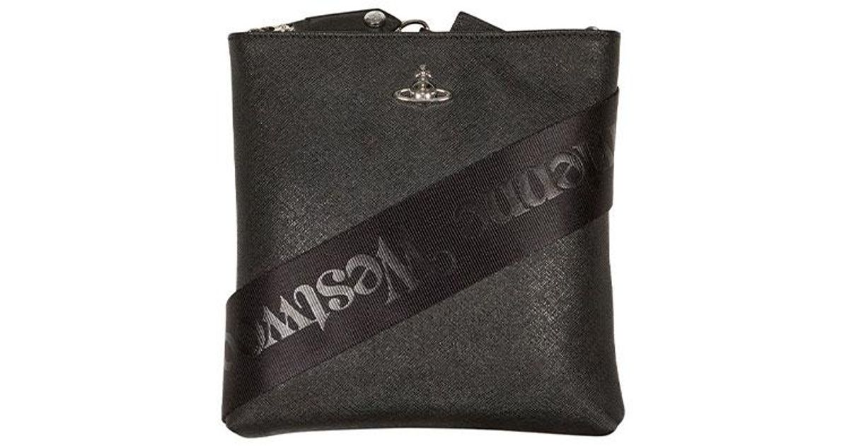 Vivienne Westwood Square Cross Body Bag in Black for Men Lyst