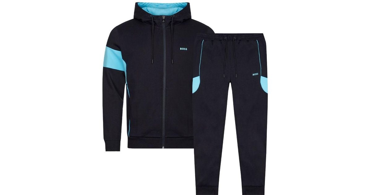 BOSS by HUGO BOSS Athleisure Tracksuit Set in Blue for Men | Lyst