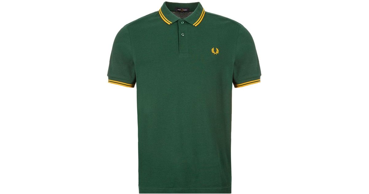 Polo Hombre FRED PERRY TWIN TIPPED MEN SHIRT Light Ice/Field Green