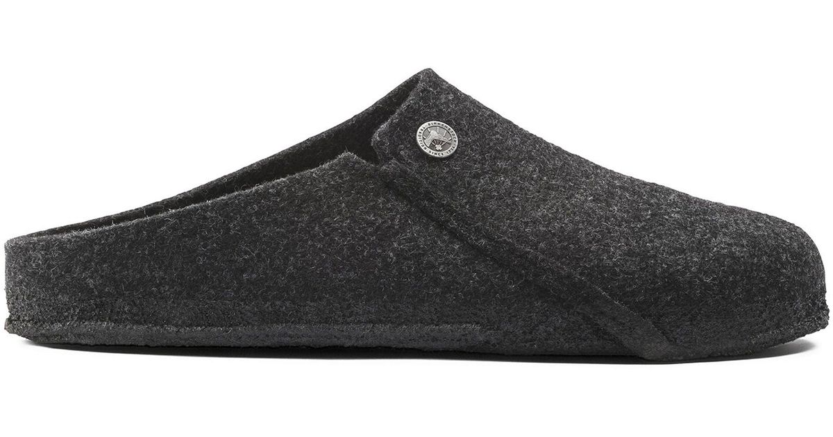 Birkenstock Zermatt Felt Slippers in Black for Men Lyst