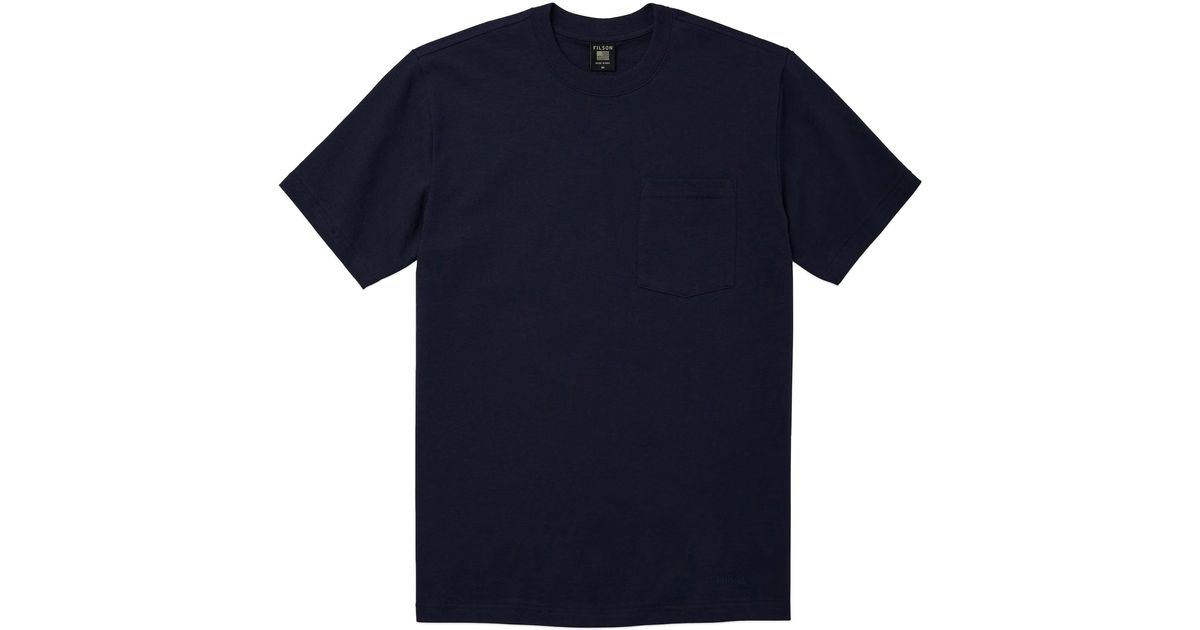 Filson Pioneer Solid One Pocket Tshirt in Blue for Men Lyst