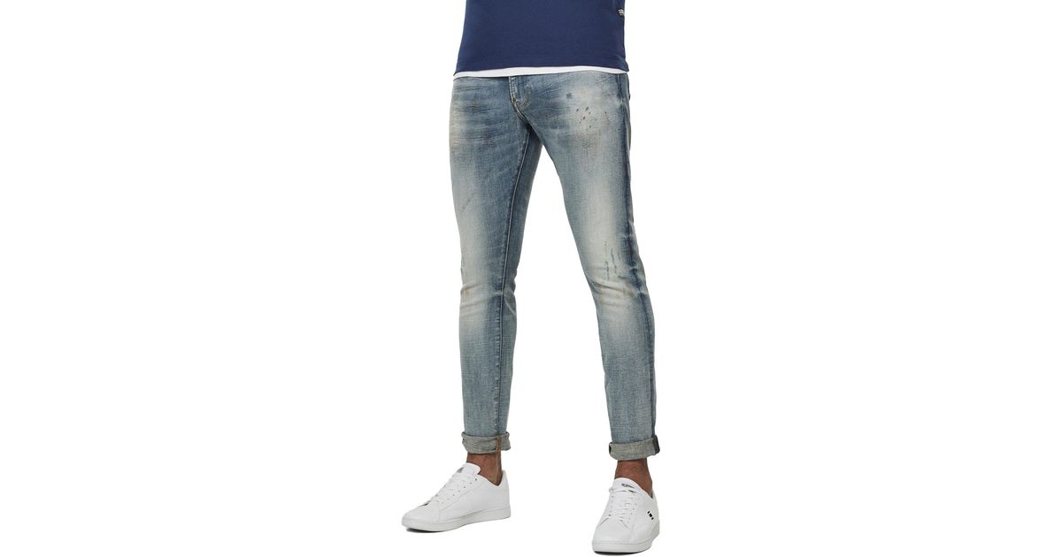 G-Star RAW Denim G-star Revend Skinny Jeans in Blue for Men 