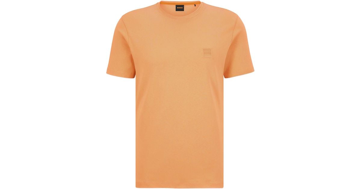 BOSS by HUGO BOSS Tales T-shirt in Orange for Men | Lyst