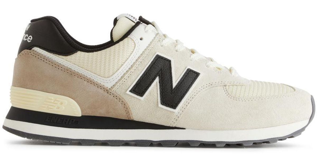 New Balance Suede Ml 574 Dw Trainers in White for Men | Lyst UK