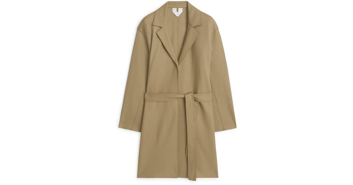 arket belted wool coat