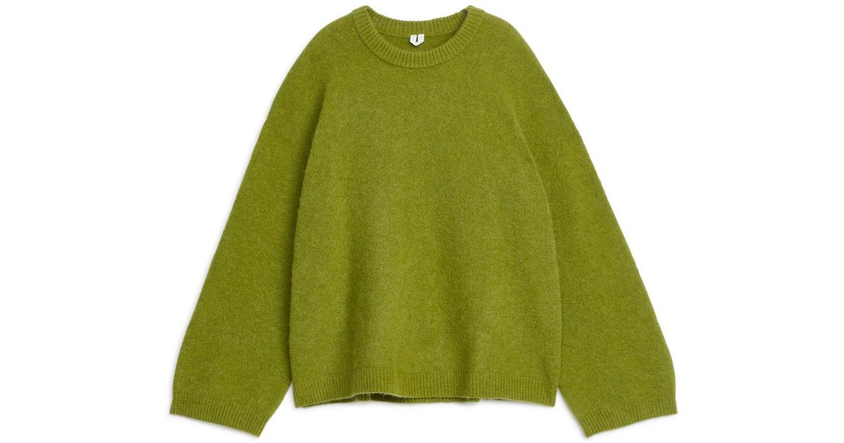 Arket green jumper hotsell