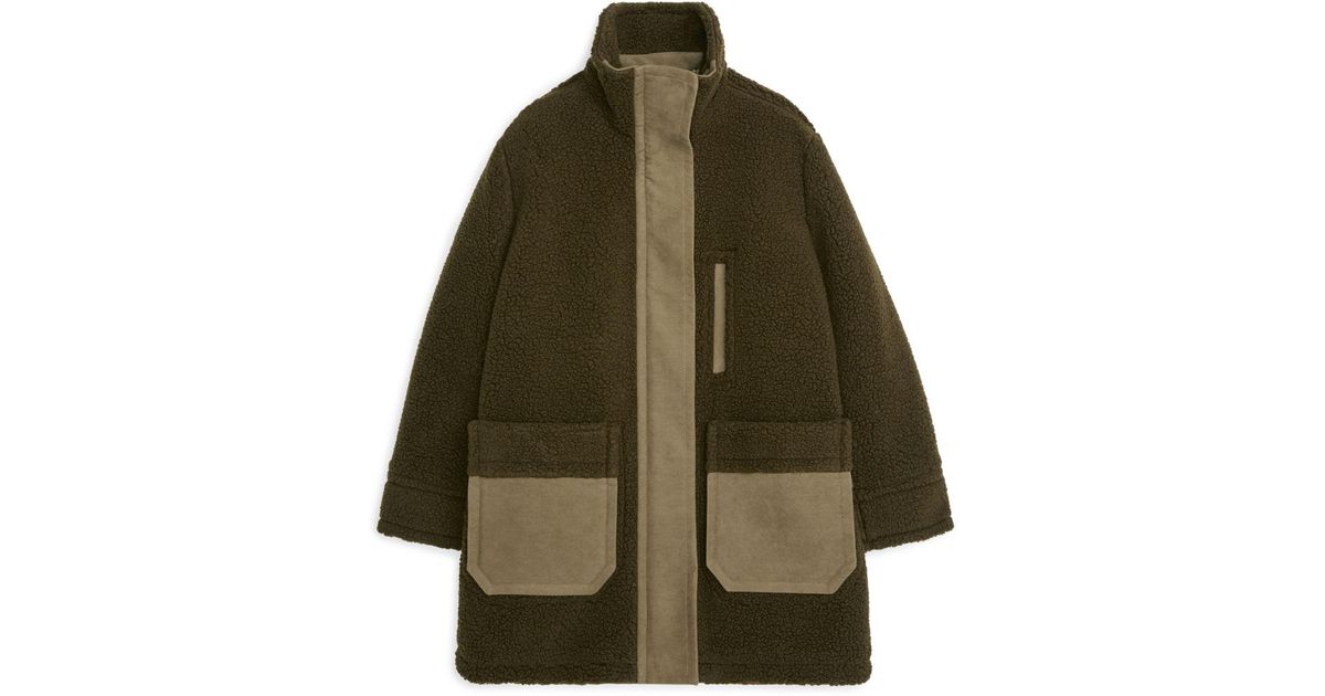 Arket wool blend pile dress Clearance