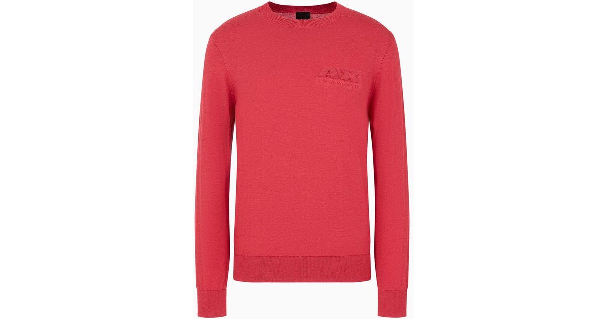 Armani Exchange Sweaters in Red for Men Lyst