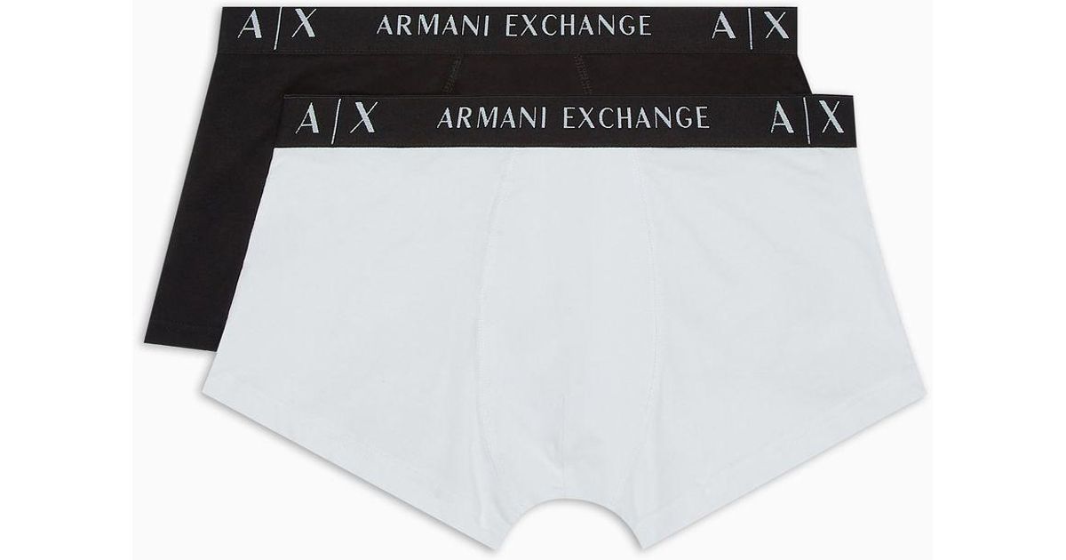 Armani Exchange Boxers in Black for Men Lyst UK