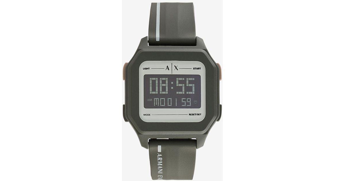 Orologio digitale con+ da Uomo di Armani Exchange in Verde | Lyst