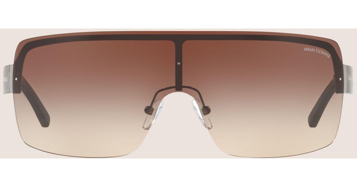 armani exchange shield sunglasses