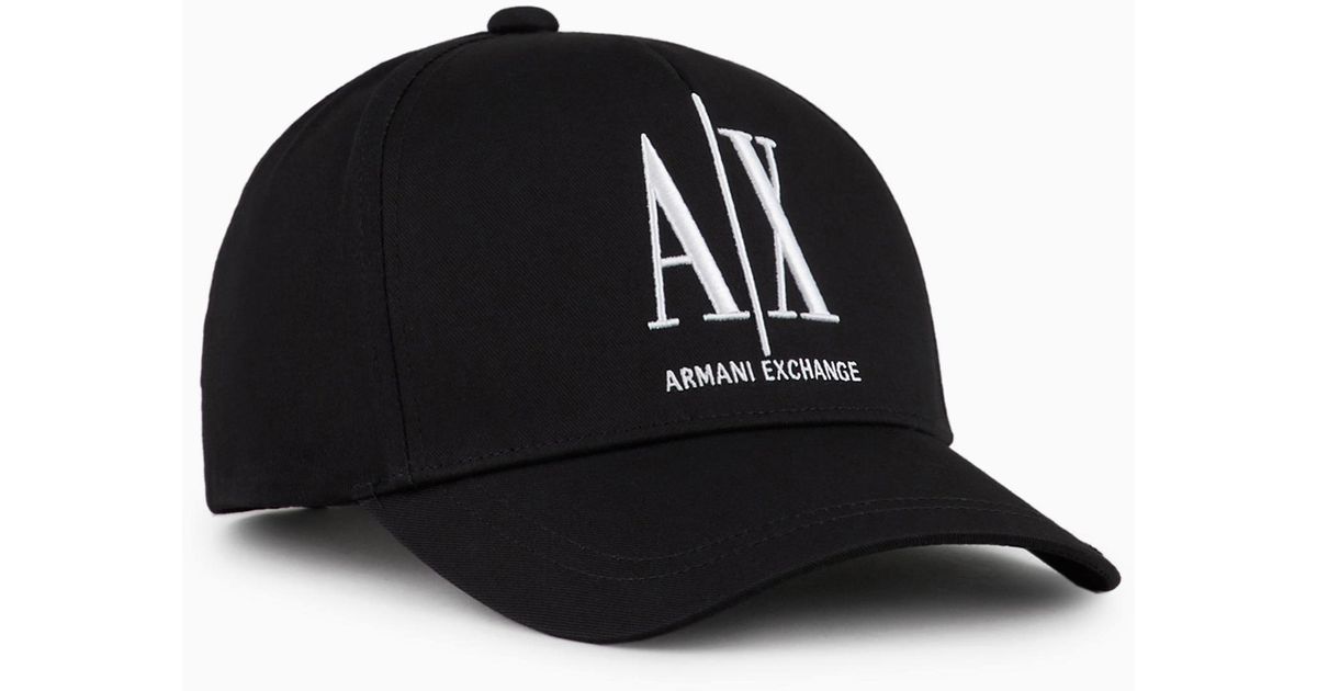 ARMANI EXCHANGE Icon Project Visor Hat in Black Lyst UK