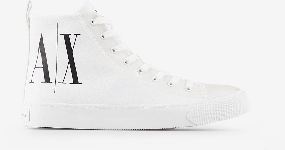 armani high top trainers