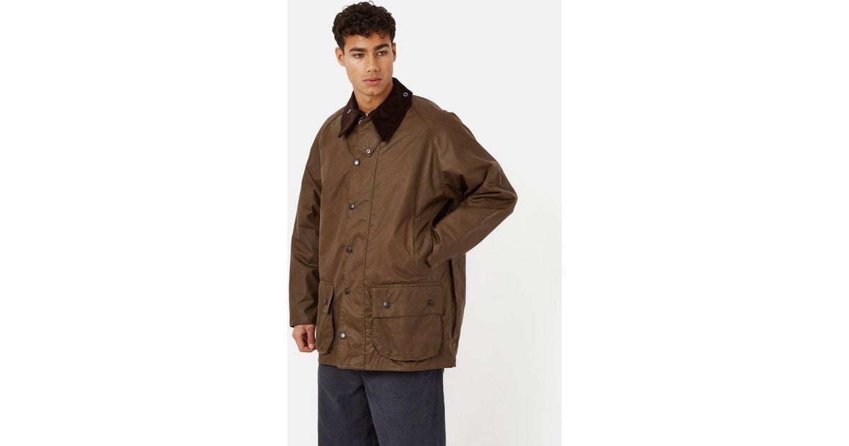 Barbour Beaufort Wax Jacket in Brown for Men | Lyst