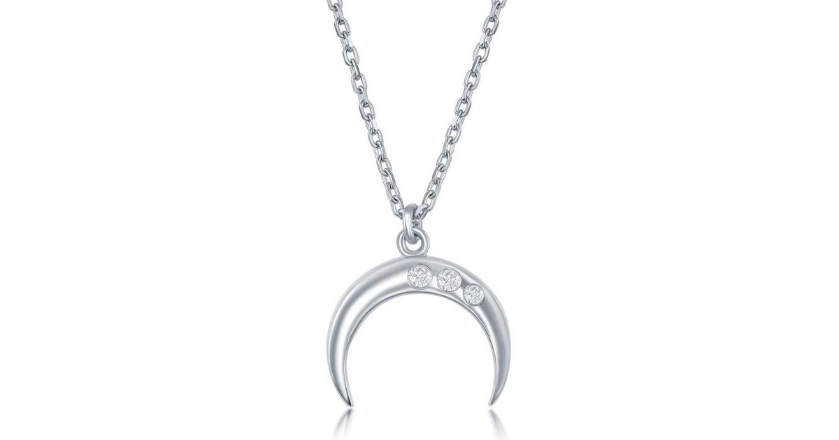 Silver cornicello necklace Clearance