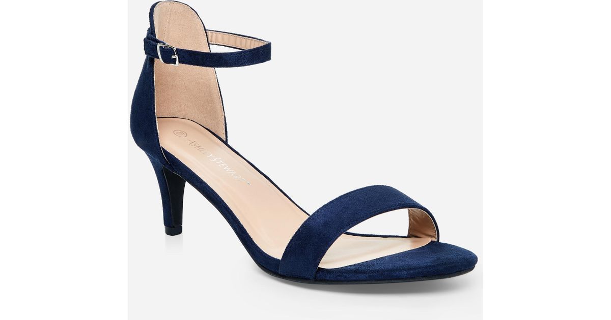blue short heels