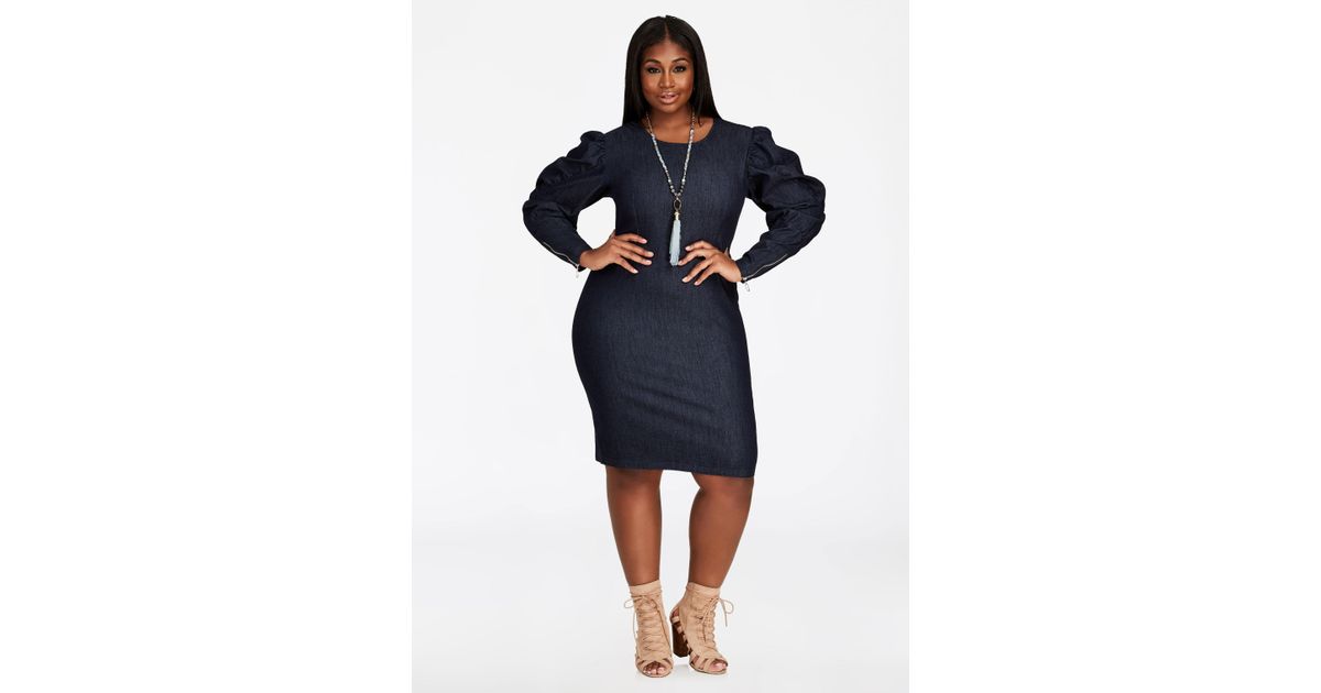 denim dress ashley stewart