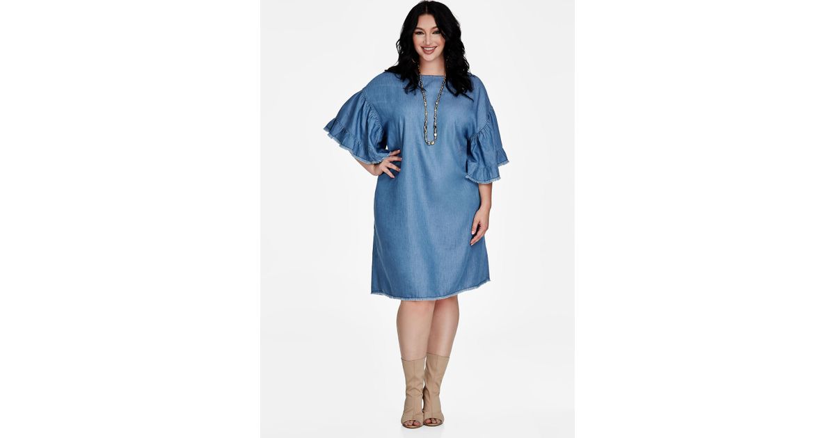 ashley stewart jean dress