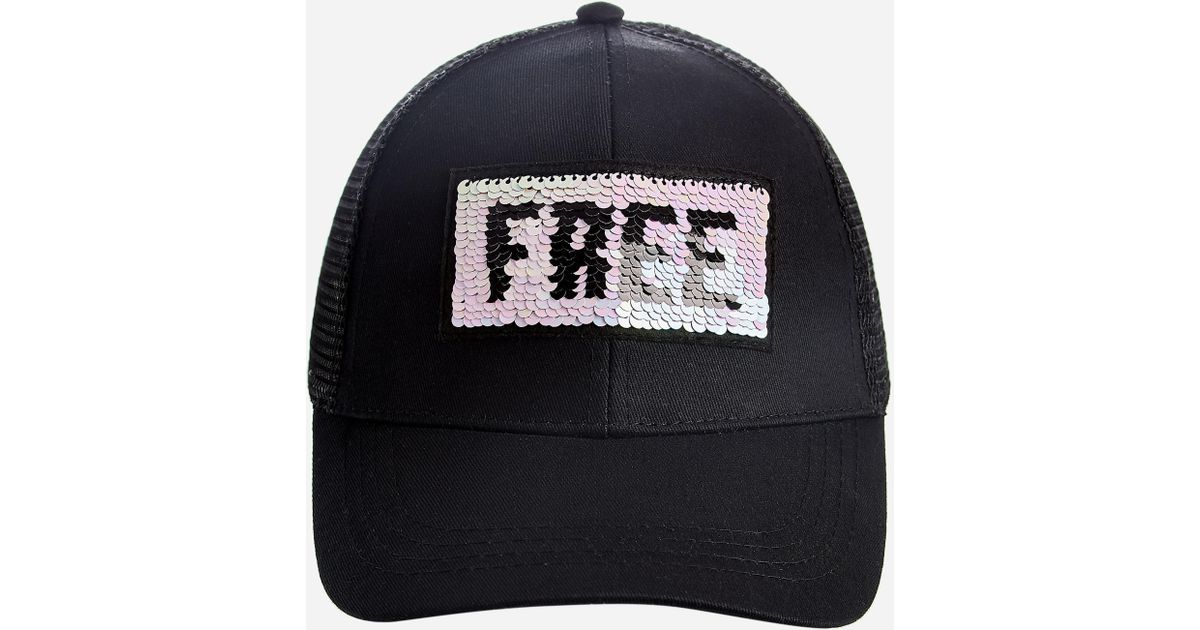 sequin ball cap