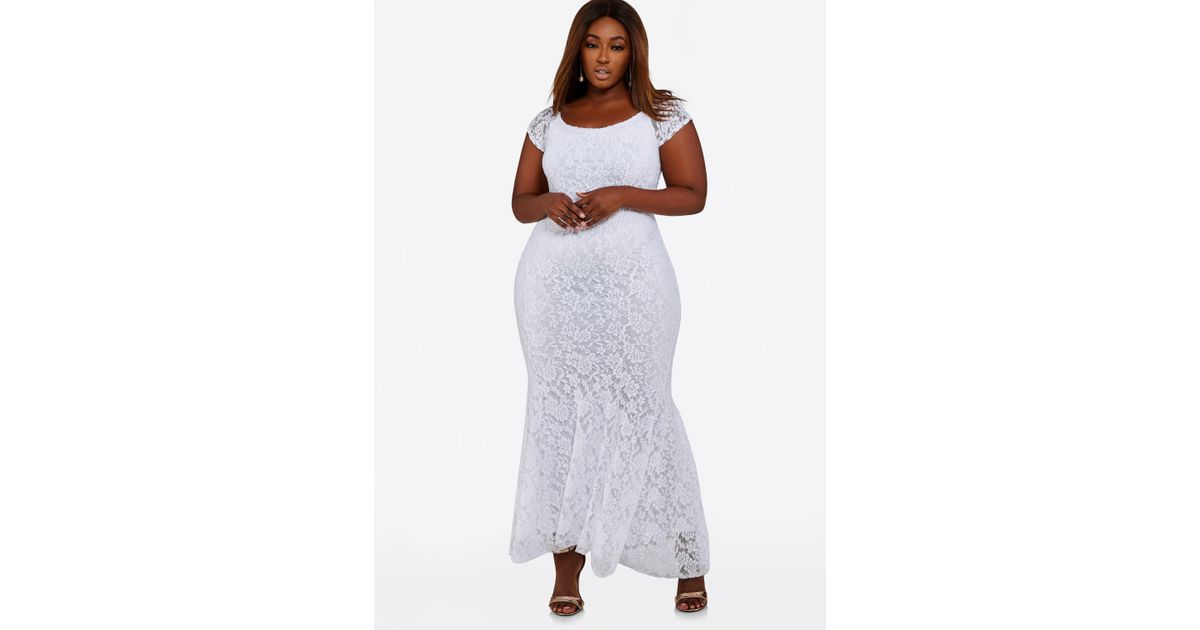 ashley stewart dresses white