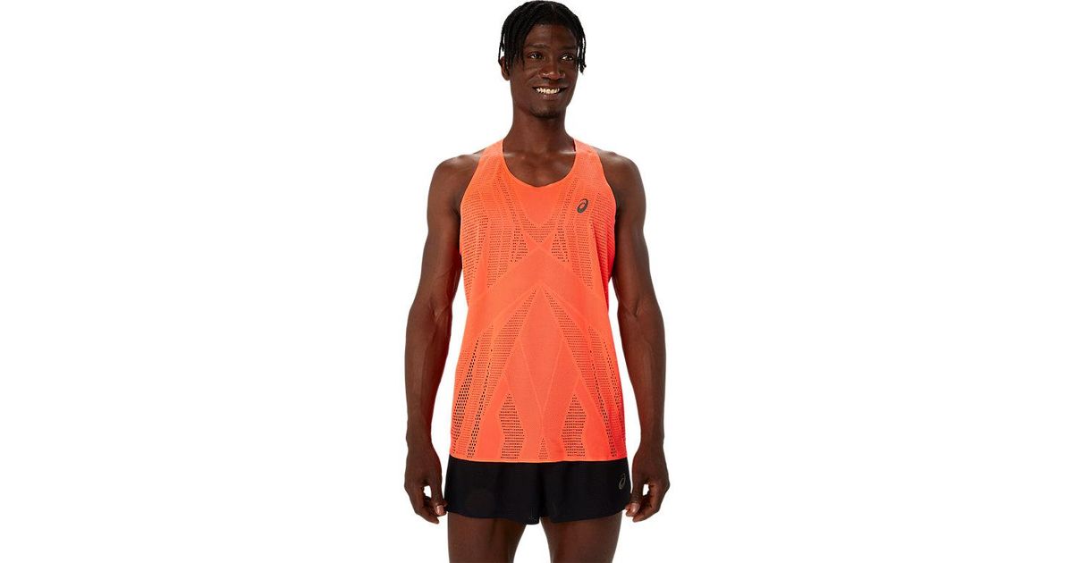 Asics Metarun Singlet in Red for Men Lyst UK