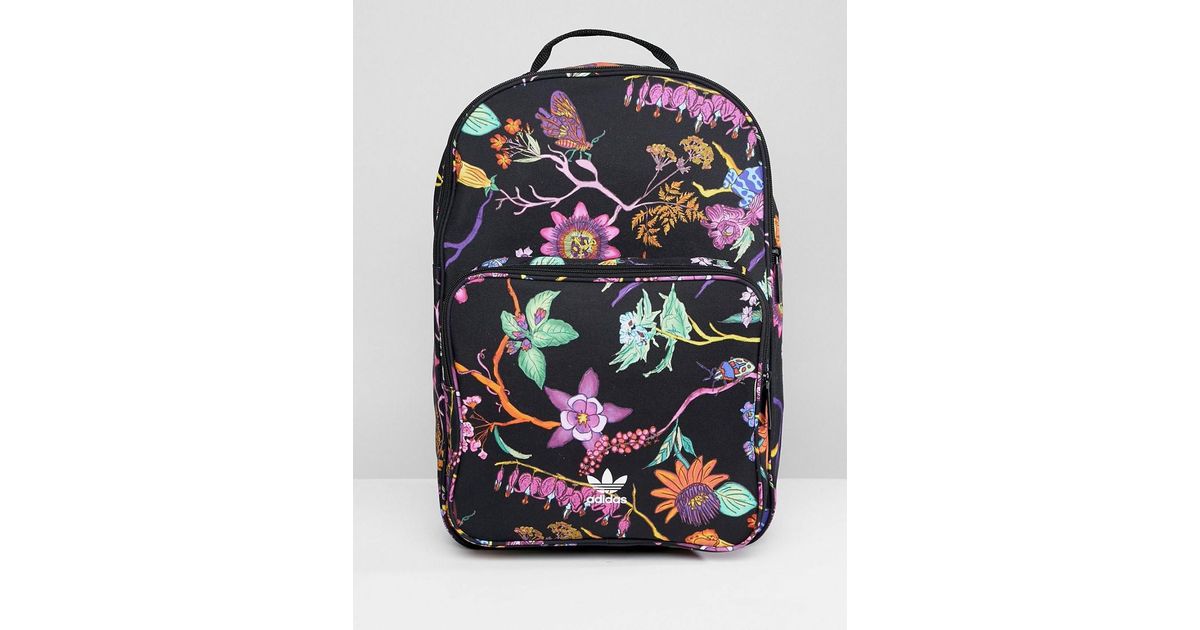 adidas floral backpack amazon