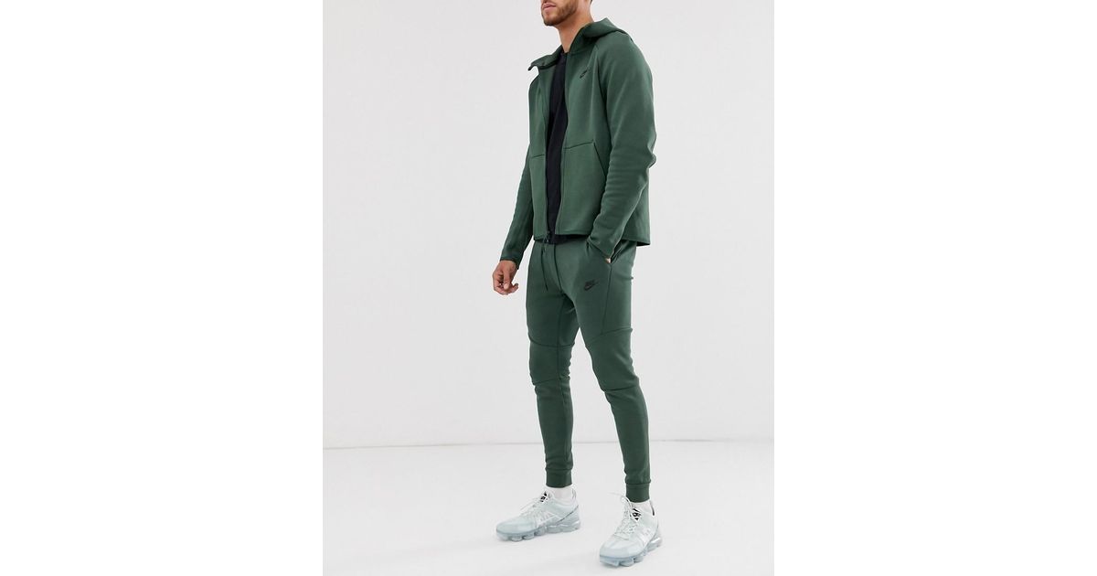 Nike Tech Fleece Jogger Khaki in Green for Men | Lyst