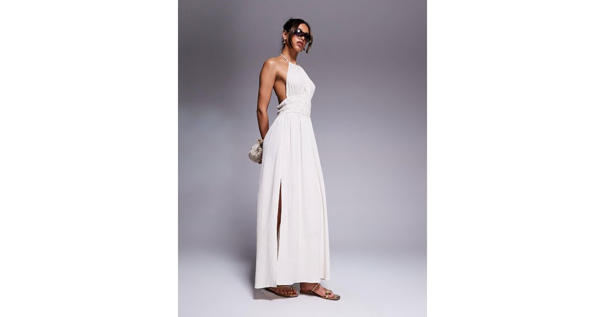 river island bridesmaid dresses Rent River Island Pink Bardot Maxi Dress main image 0