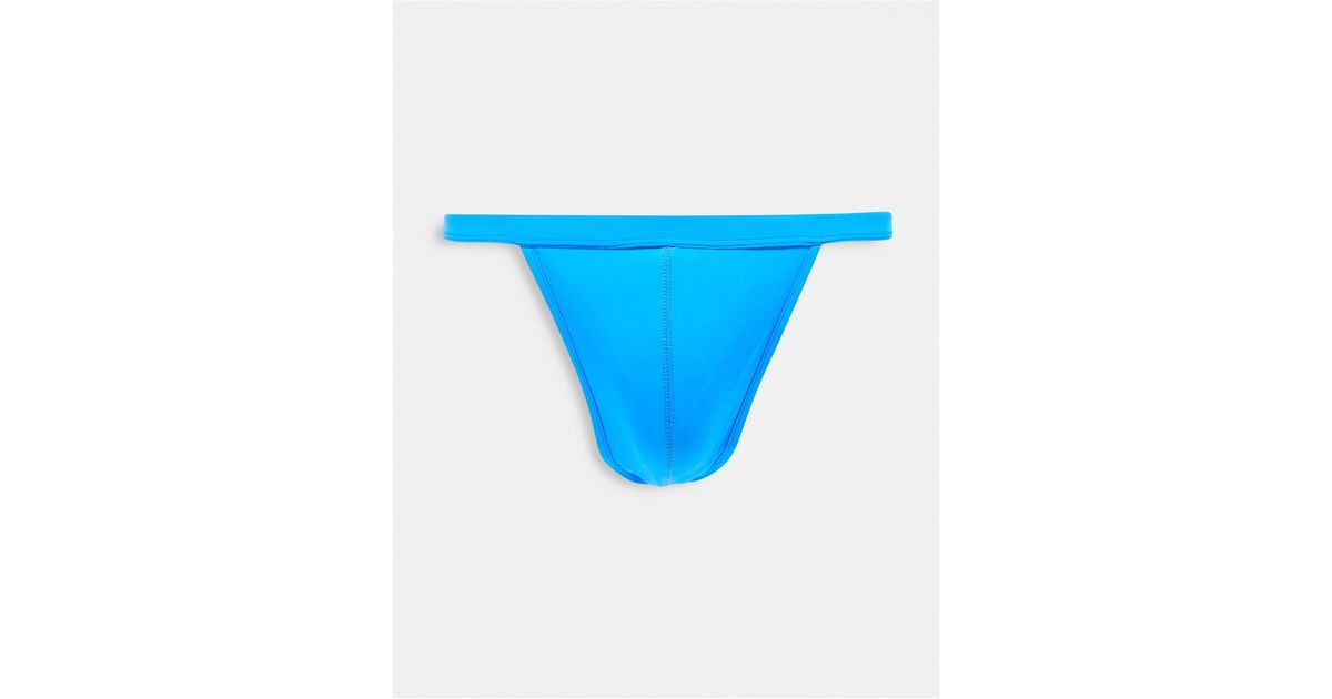 ASOS Swim Thong in Blue for Men Lyst