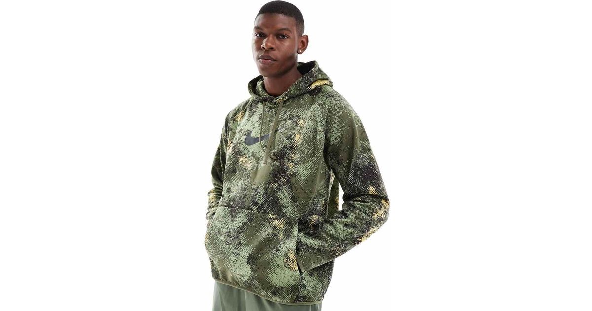nike camo green hoodie