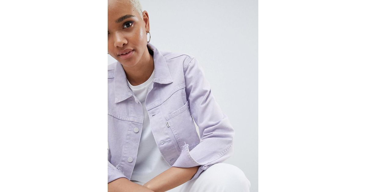 line 8 unisex oversized lined trucker jacket