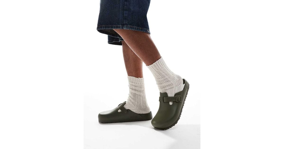 Birkenstock Eva Boston Clogs in Black for Men Lyst UK