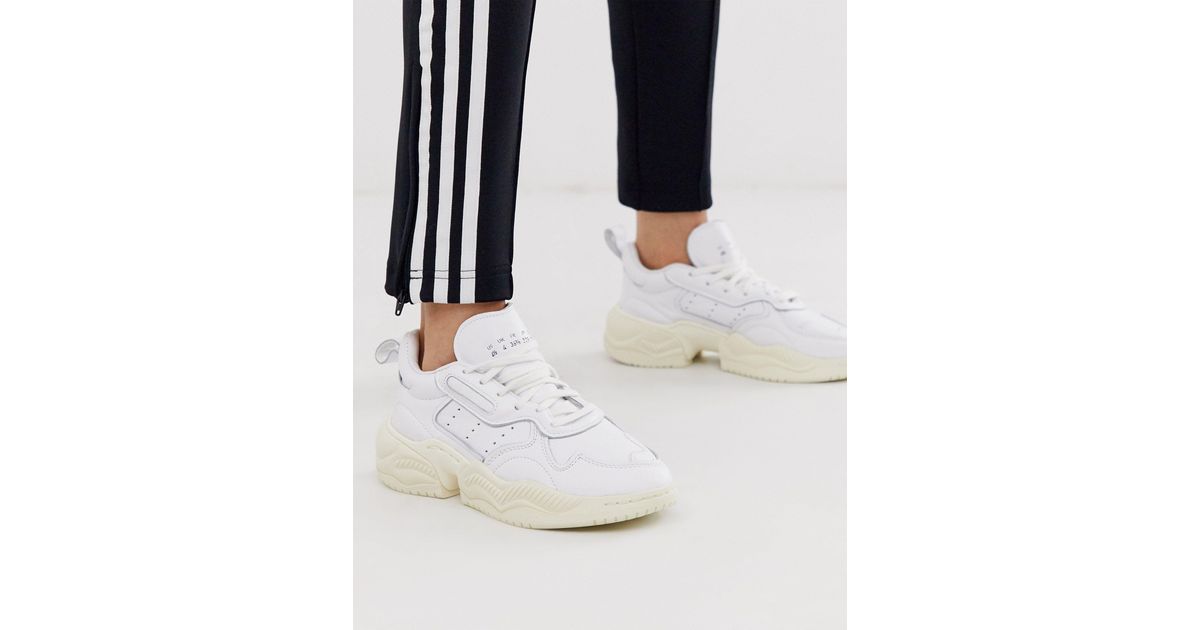 adidas Originals Leather Supercourt Rx Trainers In White - Lyst