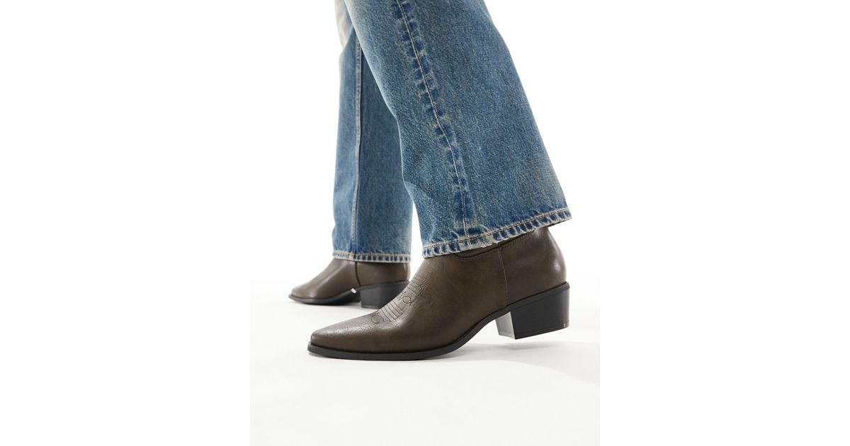 asos white cowboy boots