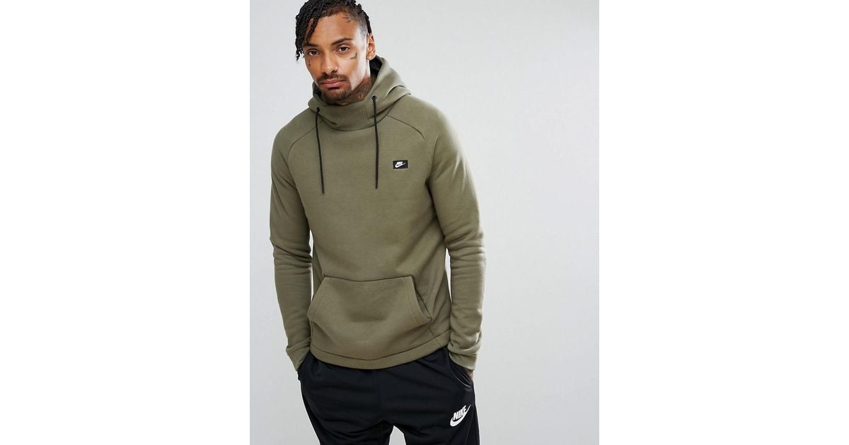 nike khaki green hoodie